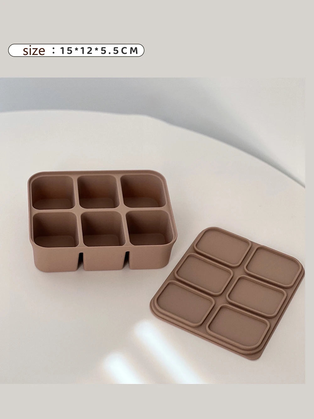Silicone Freezer Tray with Lid for Breast Milk & Purees