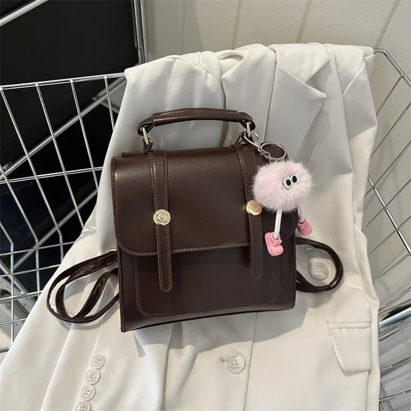 Mini Backpack with Bow Charm