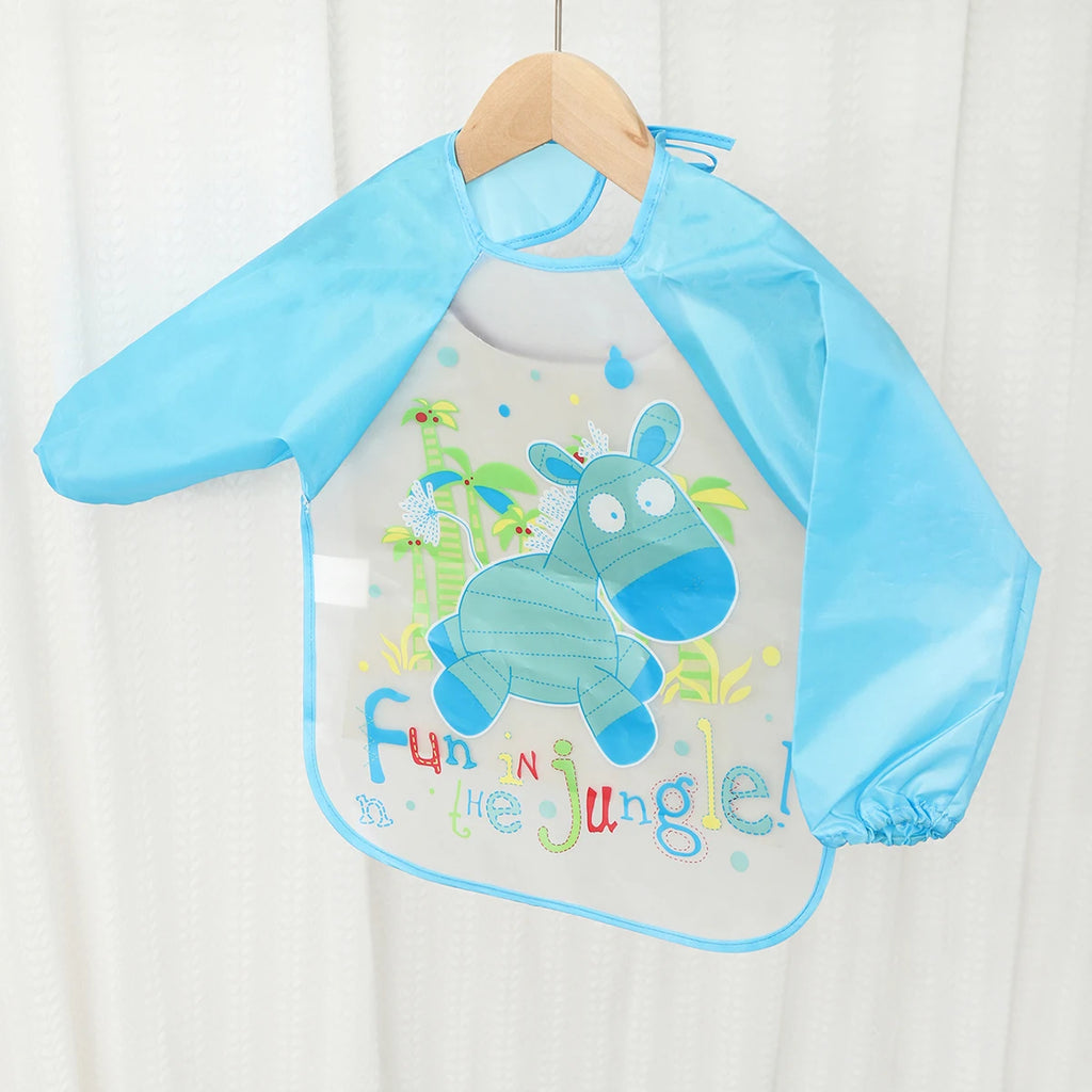 Full-Sleeve EVA Waterproof Feeding Bib