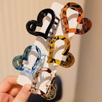 Heart Claw Clips 5-Pack