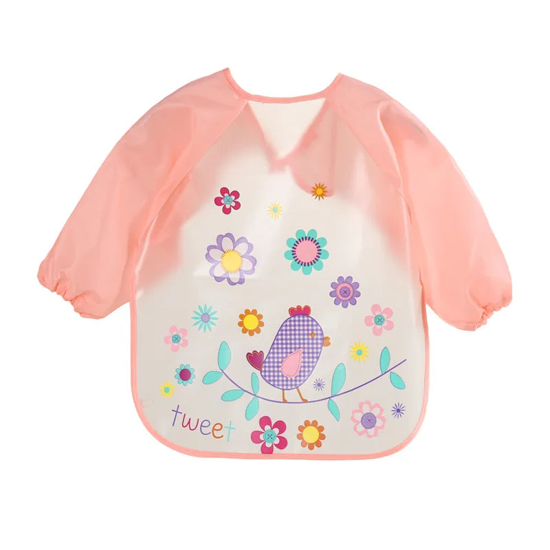 Full-Sleeve EVA Waterproof Feeding Bib