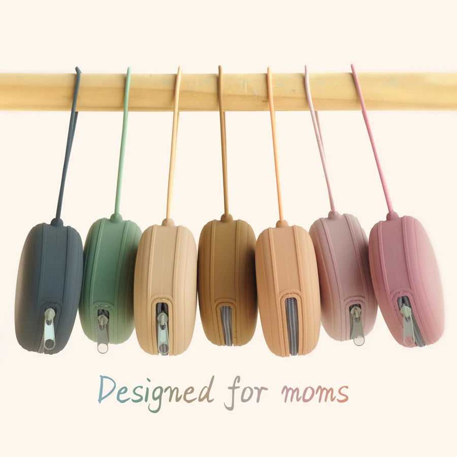 Silicone Pacifier Case with Zipper