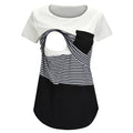 Striped Short-Sleeve Nursing Tee