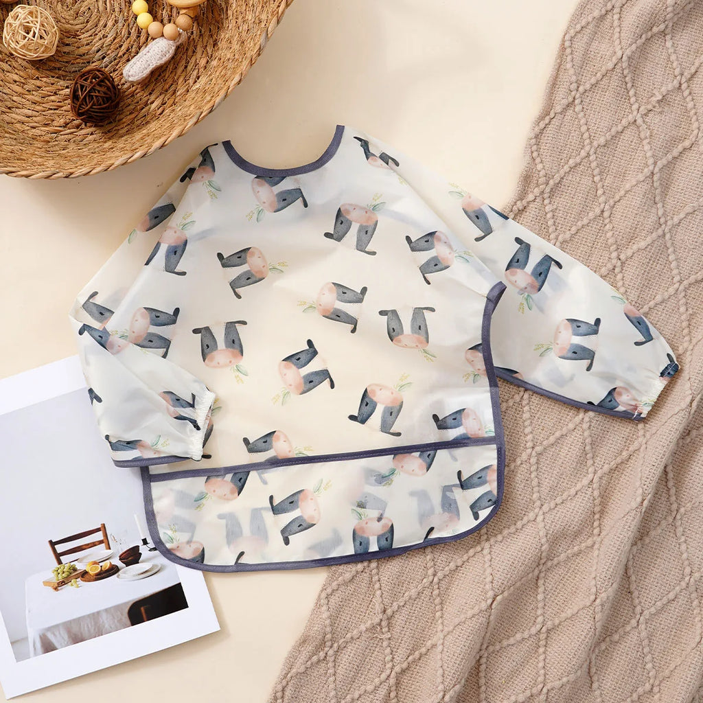 Long-Sleeve Waterproof Feeding Smock – long sleeve bib