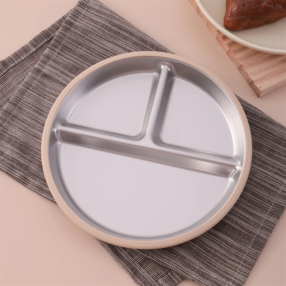 Stainless Steel Suction Plate with Silicone Base