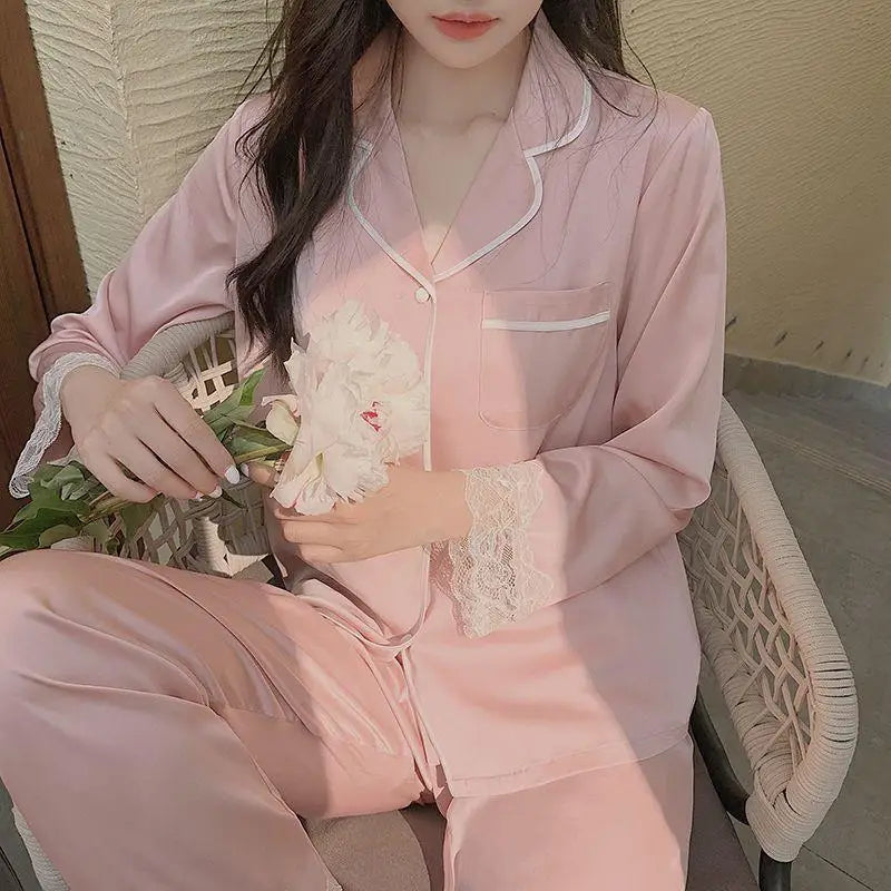 Satin Maternity Nursing Pajama Set – maternity pajamas