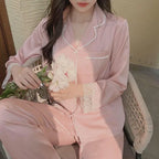 Satin Maternity Nursing Pajama Set – maternity pajamas
