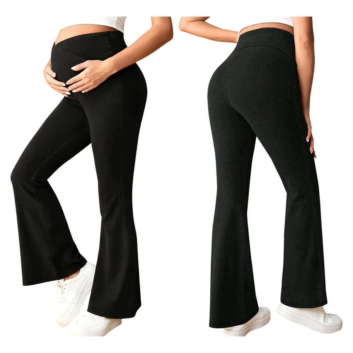 Over-Belly Flared Maternity Jeans