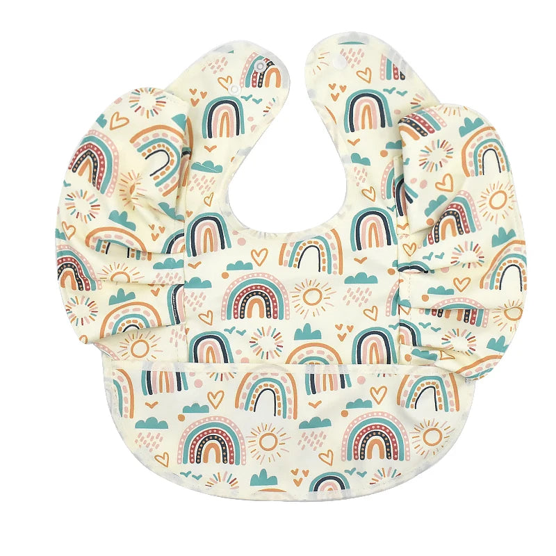 Short-Sleeve Waterproof Bib with Pocket