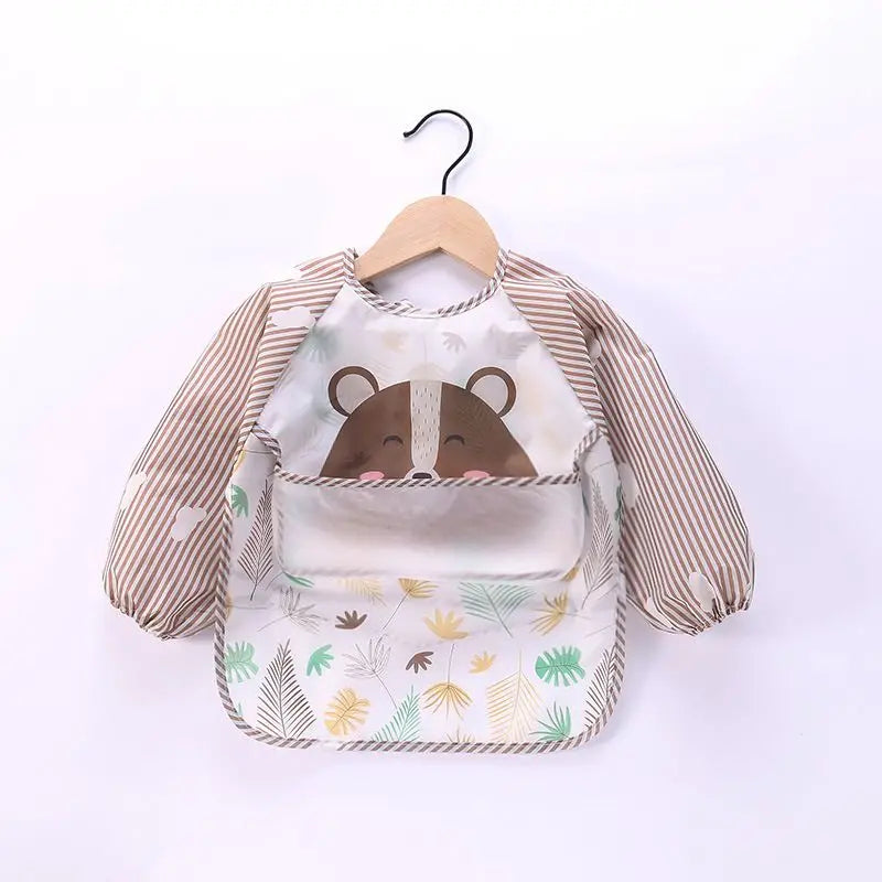 Full-Sleeve EVA Waterproof Feeding Bib
