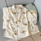 Embroidered Plaid Short Pajama Set