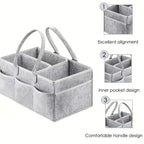Felt Diaper Caddy Organizer
