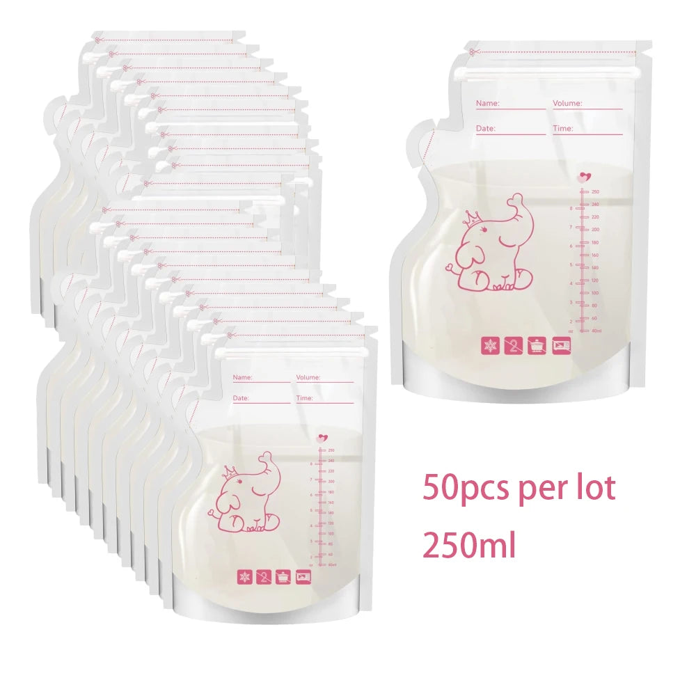 Breast Milk Storage Bags, 50-Pack