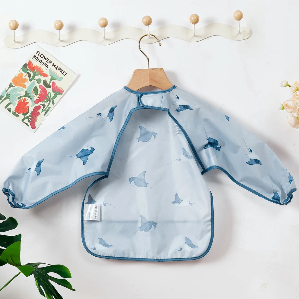 Long-Sleeve Waterproof Feeding Smock – long sleeve bib