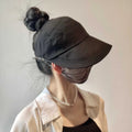Wide Brim Ponytail Sun Hat