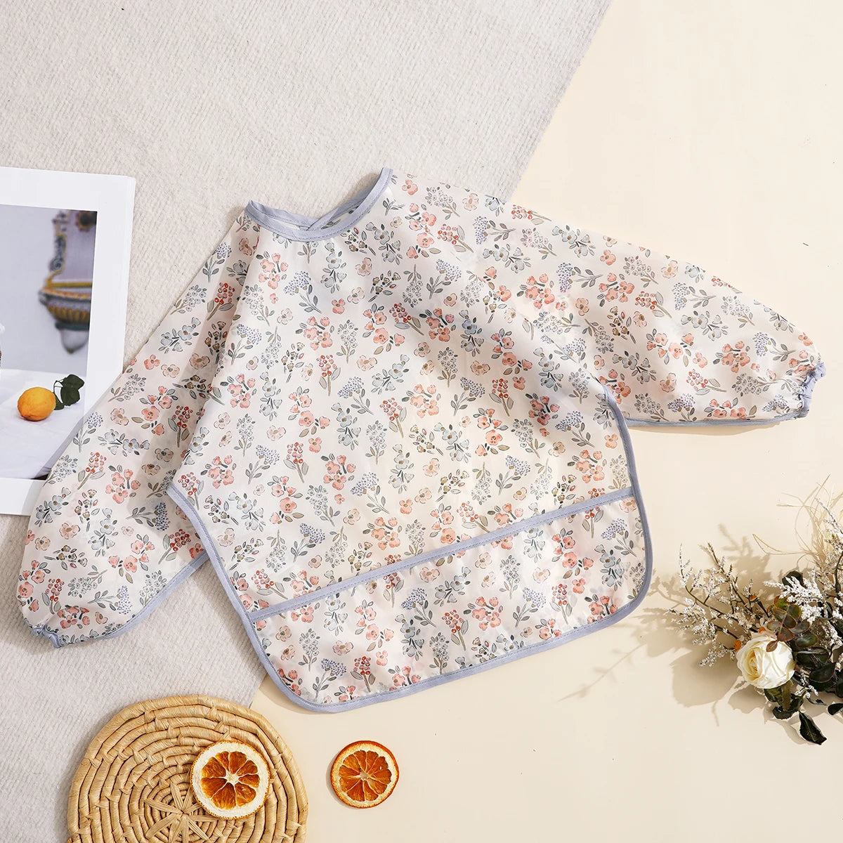 Long-Sleeve Waterproof Feeding Smock