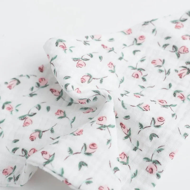 5pc Muslin Triangle Bandana Bibs