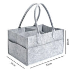 Felt Diaper Caddy Organizer
