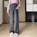 Wide-Leg Maternity Lounge Pants in Gray – pregnancy loungewear