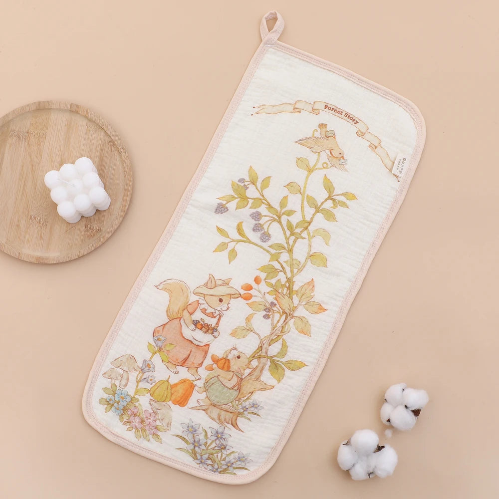 6-Layer Cotton Contour Burp Cloth