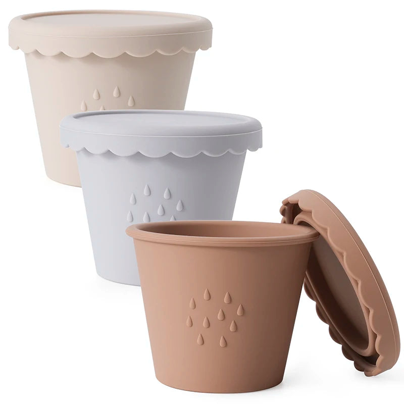 Silicone Baby Food Storage Cups (3-Pack)