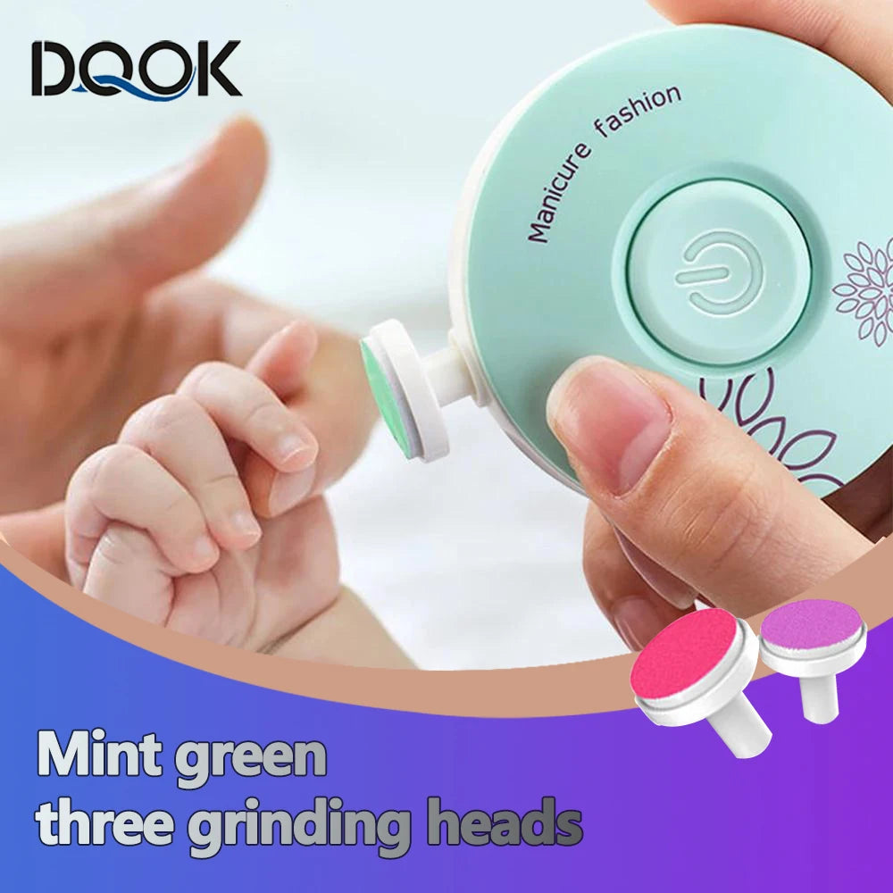 Electric Baby Nail Trimmer Set with LED