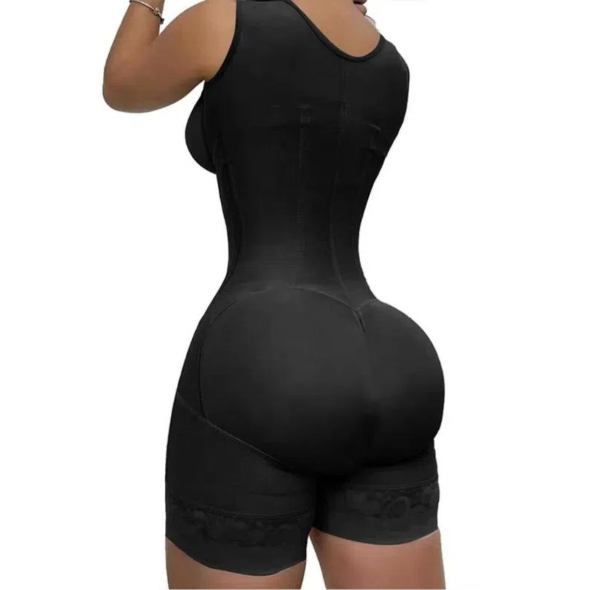 Lace-Trim Shaping Bodysuit