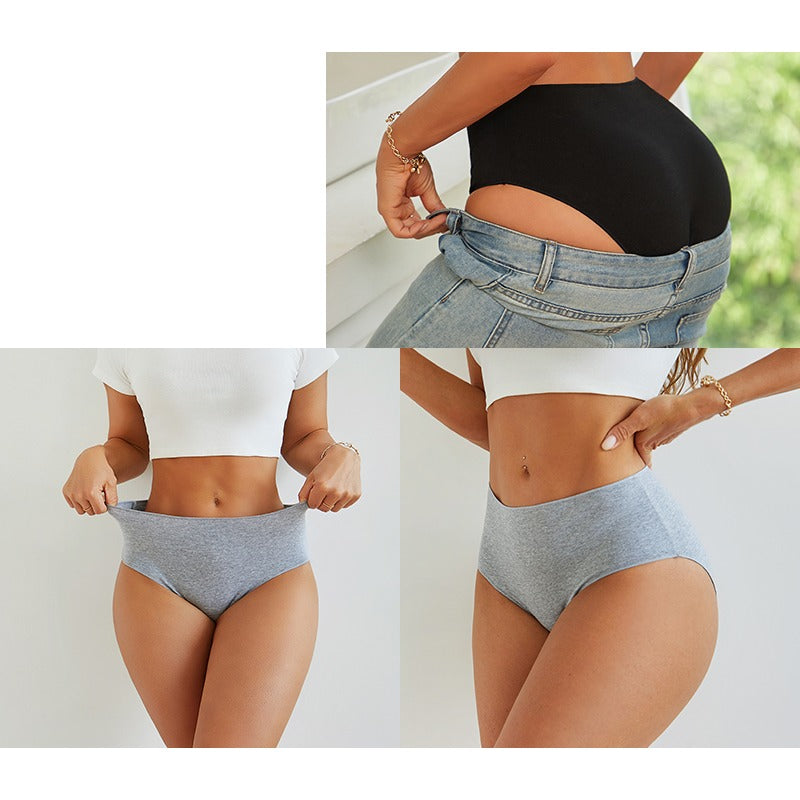 Seamless High-Waist Briefs, 4-Pack